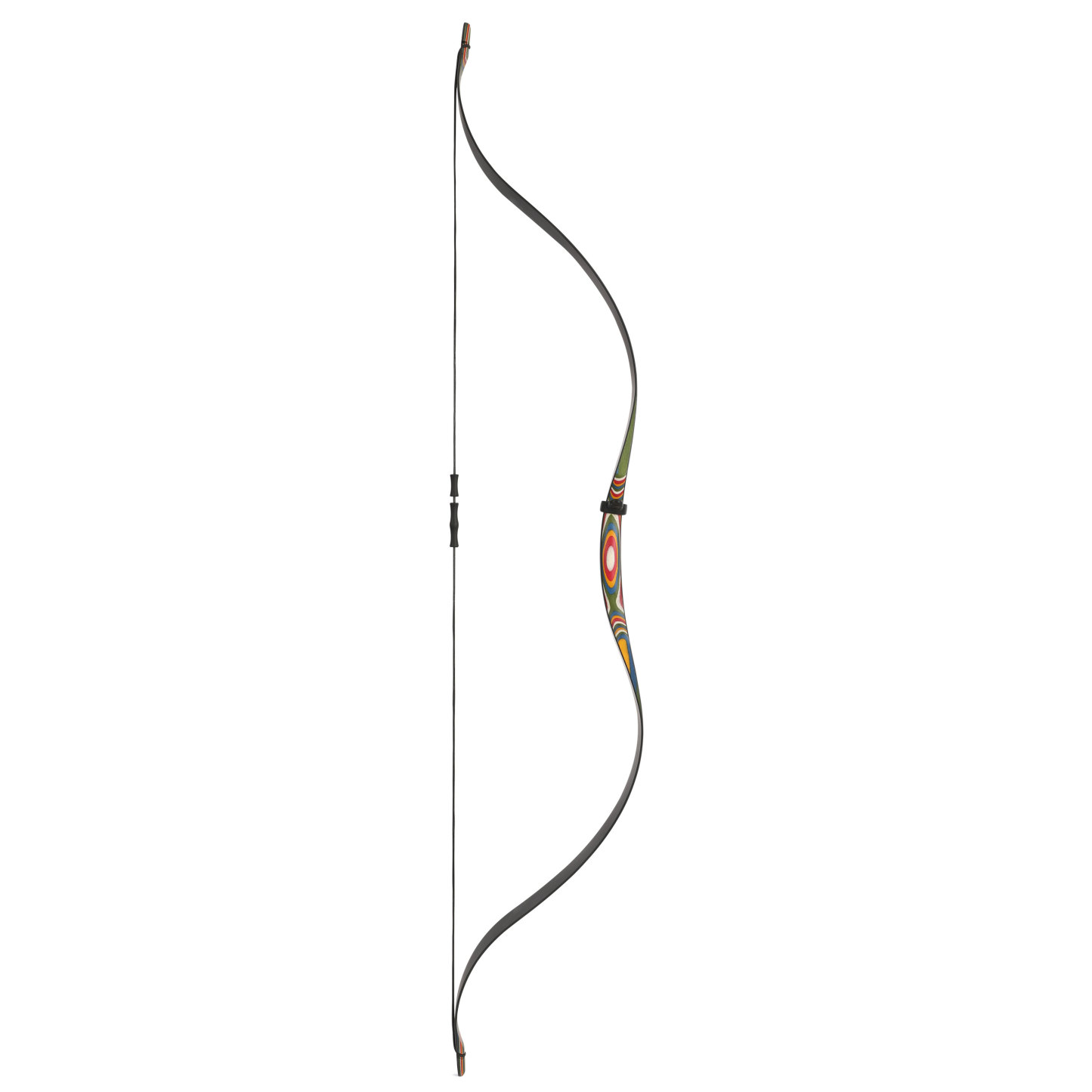 Youth Traditional Recurve Bow - 37" Lightweight Colorful Archery Bow 