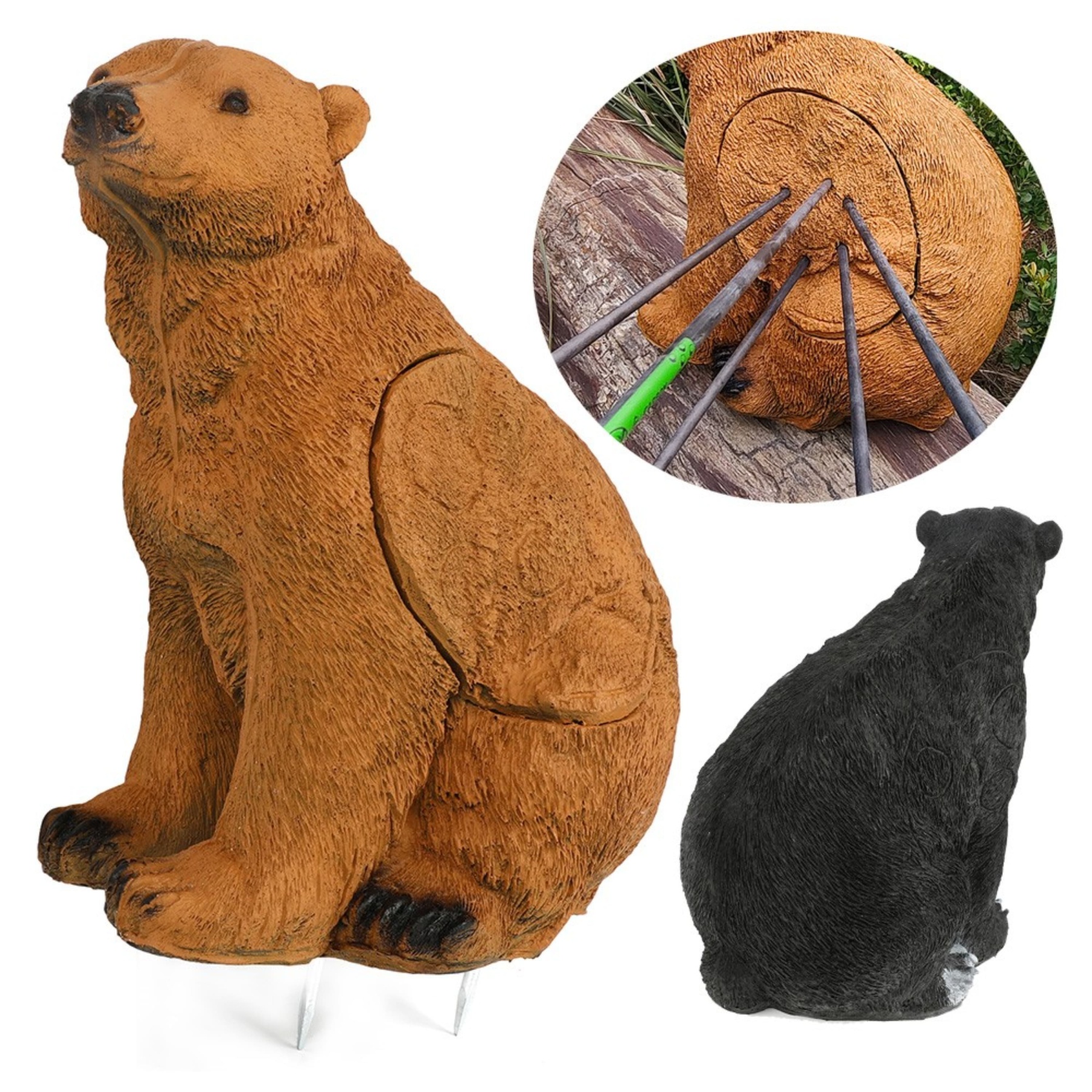 3D Bear Archery Target PU Backyard Hunting Practice Target