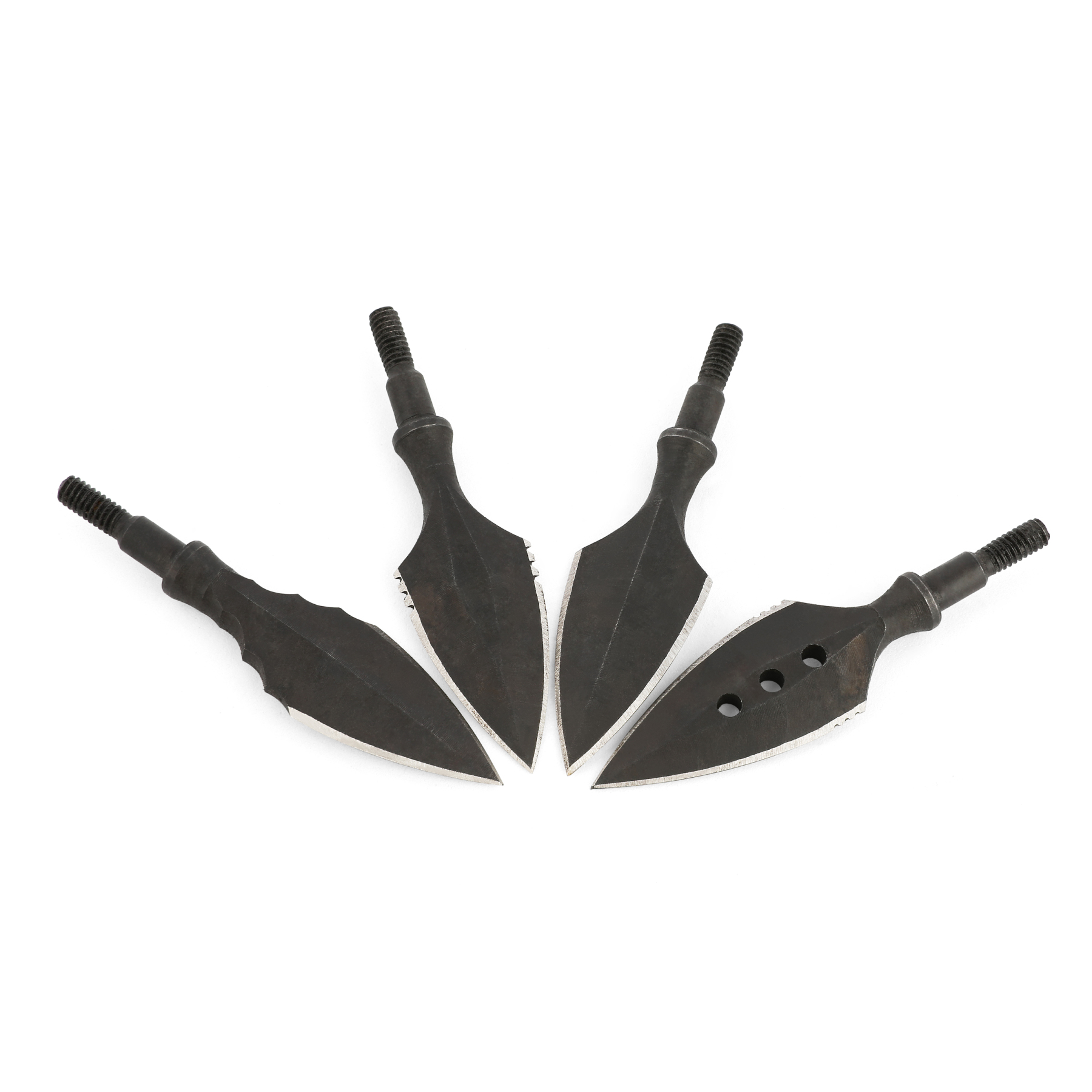 Traditional Archery Broadheads, 200 Grain, High Carbon Steel, 6pcs, 0.68" Cutting Diameter