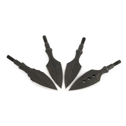 Traditional Archery Broadheads, 200 Grain, High Carbon Steel, 6pcs, 0.68" Cutting Diameter