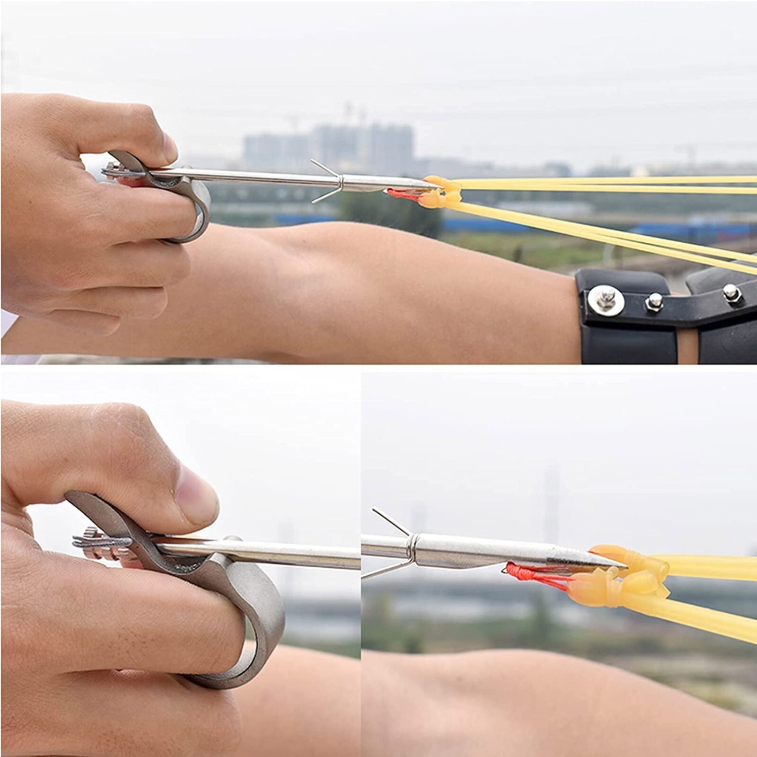 6X Bowfishing Darts Arrowhead  Tips Quiver Bow Fishing Hunting