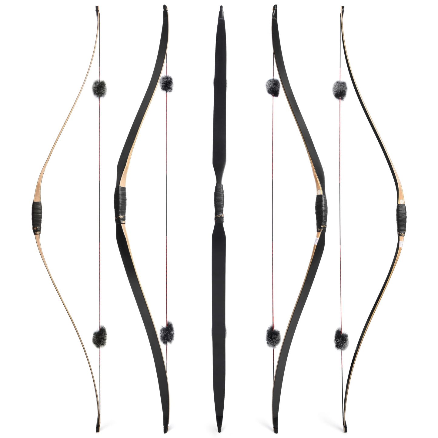 58 inch Traditional  Handmade Triangle Longbow 15-50lbs 