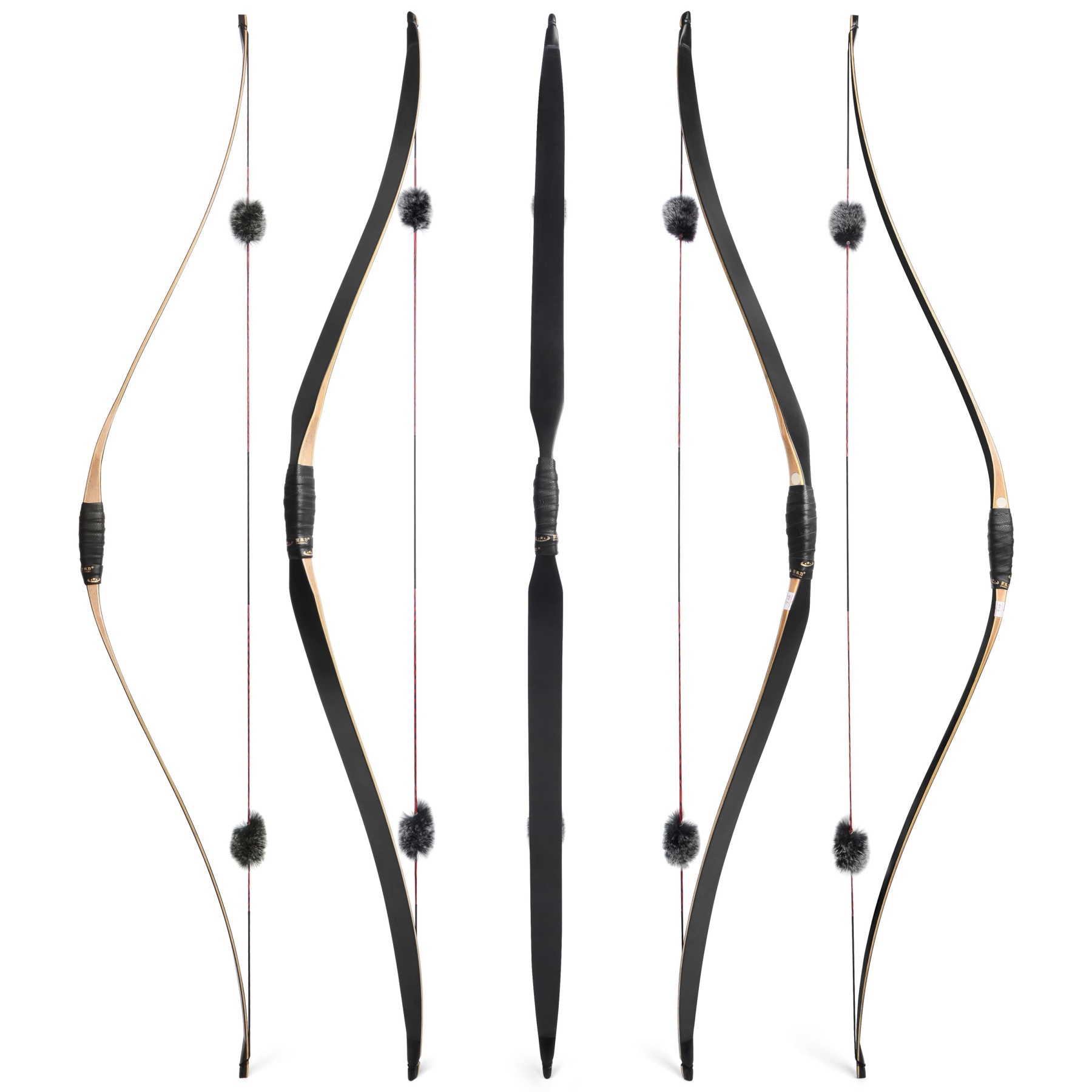 58 inch Traditional  Handmade Triangle Longbow 15-50lbs 