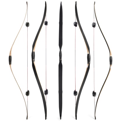 58 inch Traditional  Handmade Triangle Longbow 15-50lbs 