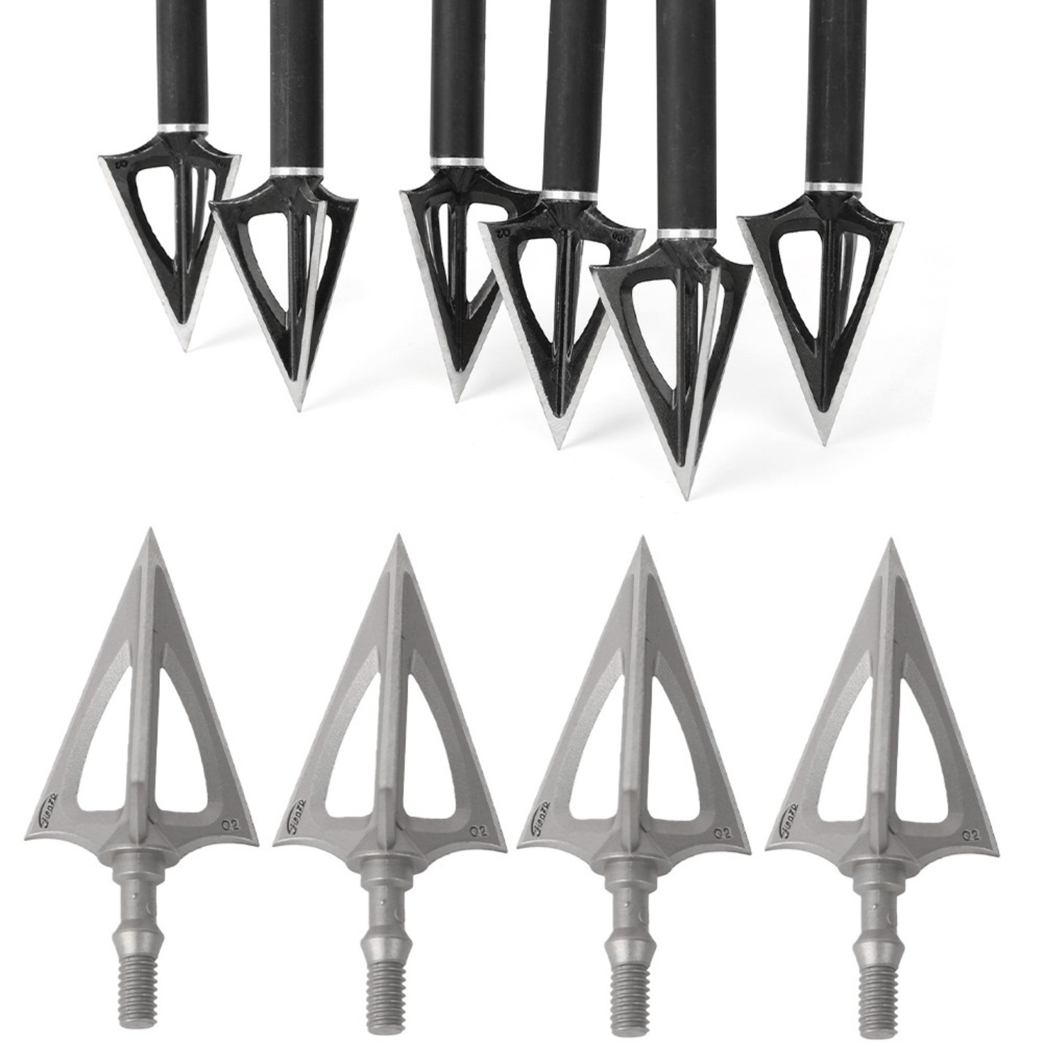 Arrowheads 100gr 3 Blade Broadheads Fields Tips Points Hunting