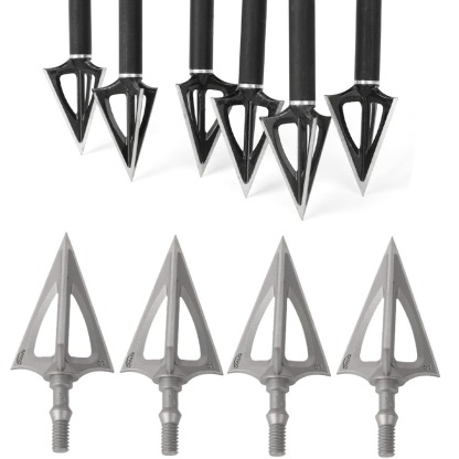 Arrowheads 100gr 3 Blade Broadheads Fields Tips Points Hunting