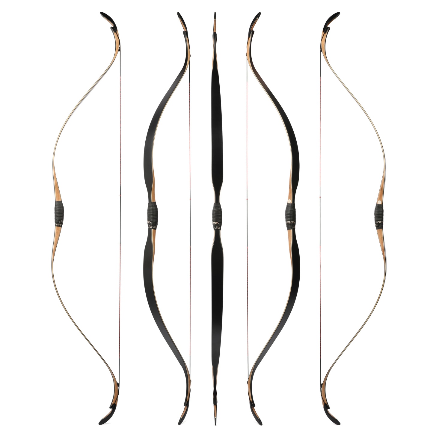 56" Archery Longbow Kit 20–45lbs Laminated Traditional RH/LH