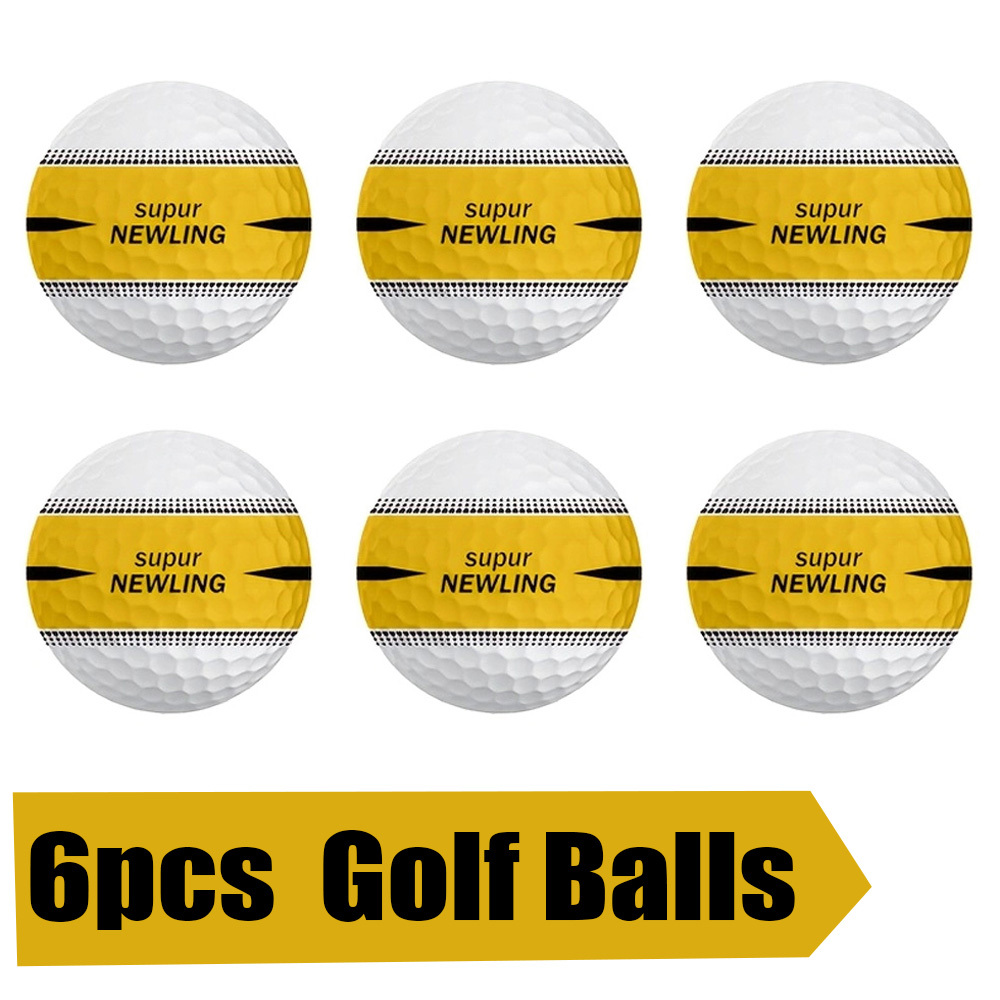 6X Rubber Golf Ball Practice Training Driving Range Indoor Outdoor 