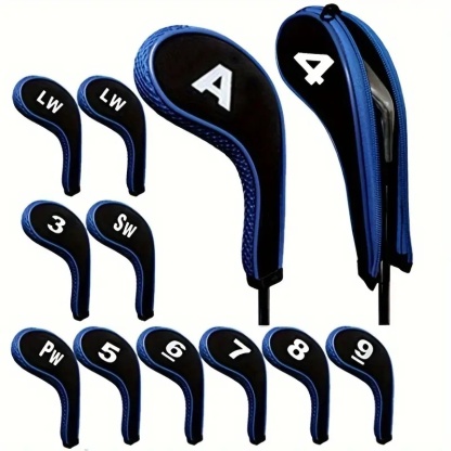  12X Golf Club Cover Set Driver Head Cover Long Neck Design