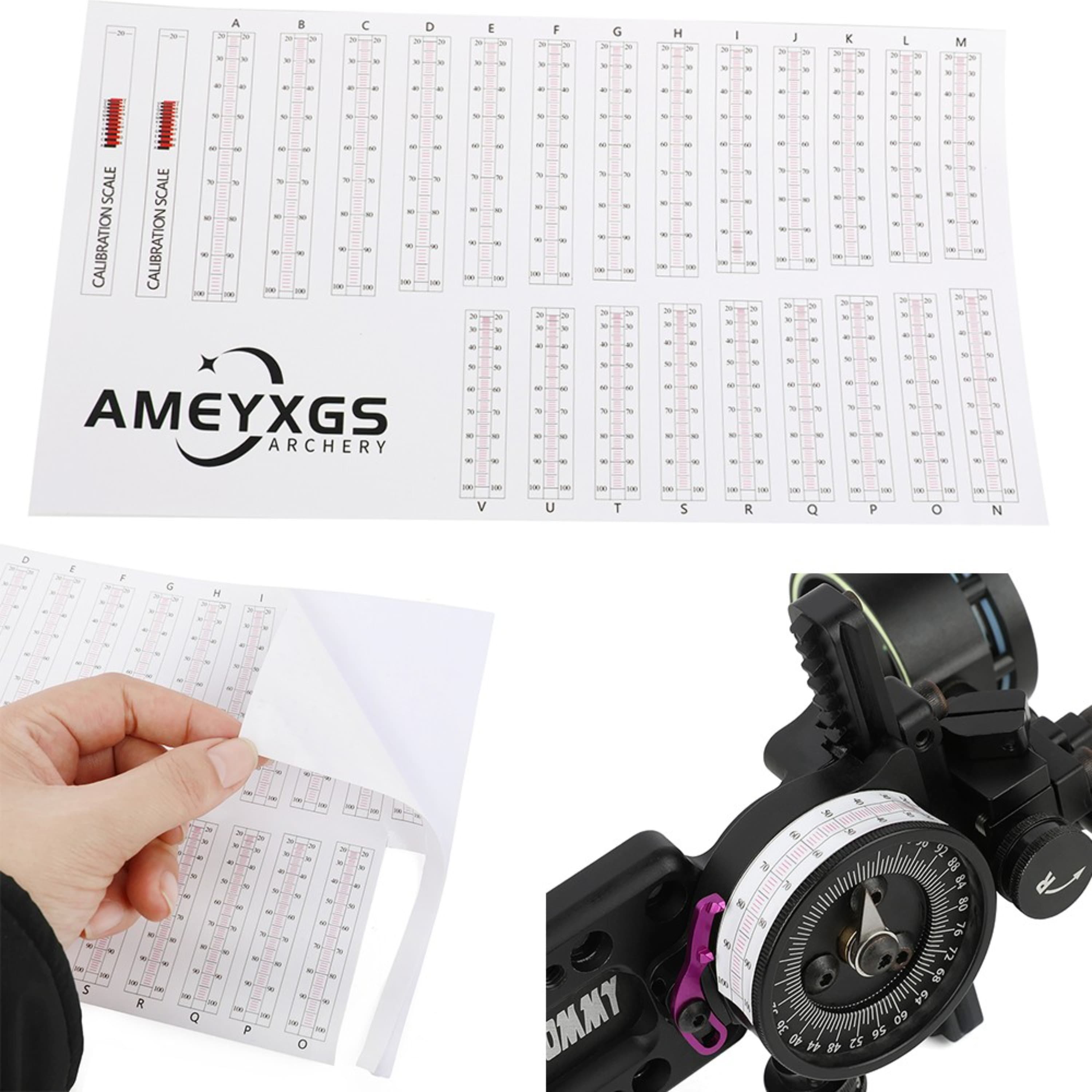 Bow Sight Replacement Tape Extended Range Archery Tool 10pcs