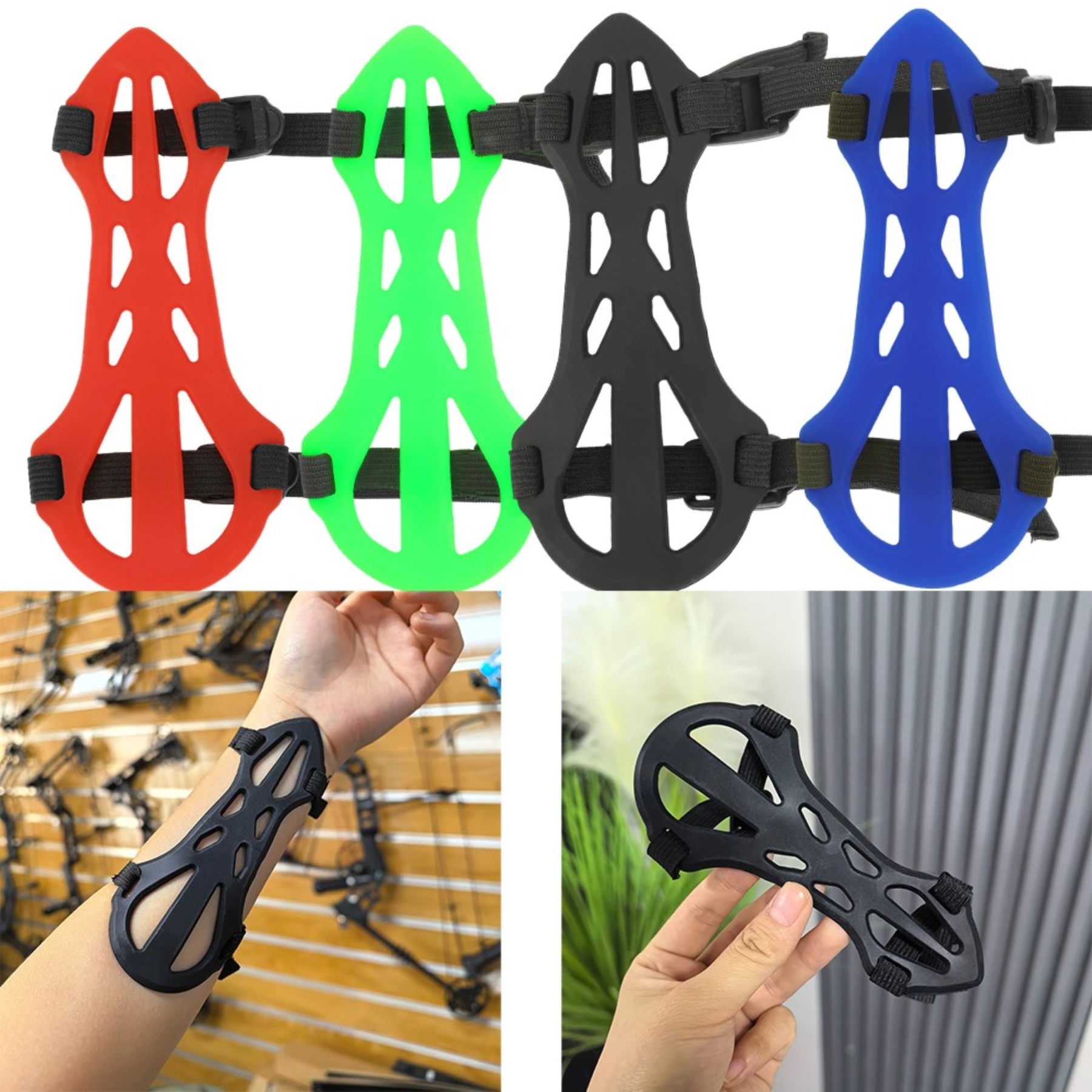 Archery Arm Guard Forearm Protector Adjustable Hunting Shooting