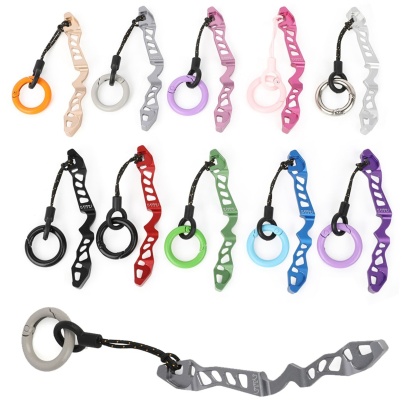 Archery Bow Riser Keychain Lightweight Aluminum Key Ring