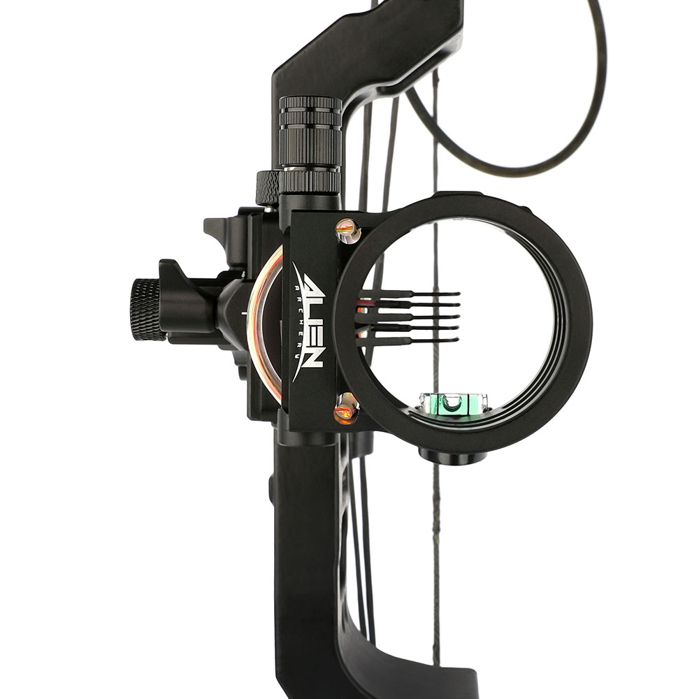 AME ARCHERY Alien 5-Pin Bow Sight - CNC Machined, Multi-Fine-Tuning, Short Version
