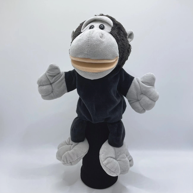 Animal Golf Club Head Cover, Plush, Rhinoceros/Koala/Chimpanzee/Schnauzer/Lion