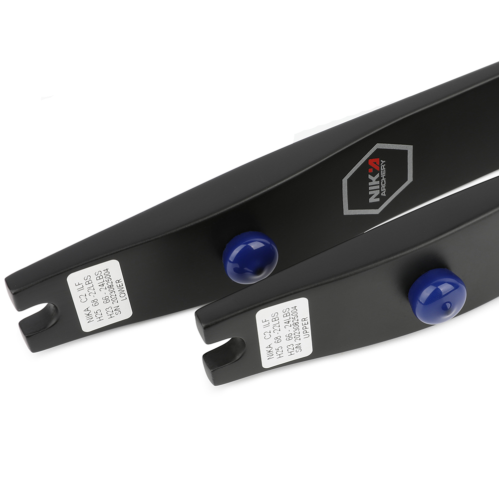  C2 ILF Recurve Bow Limbs – 25H@68", Carbon Fiber & Fiberglass, 12–50lbs