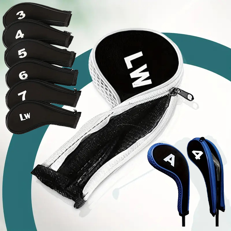  12X Golf Club Cover Set Driver Head Cover Long Neck Design