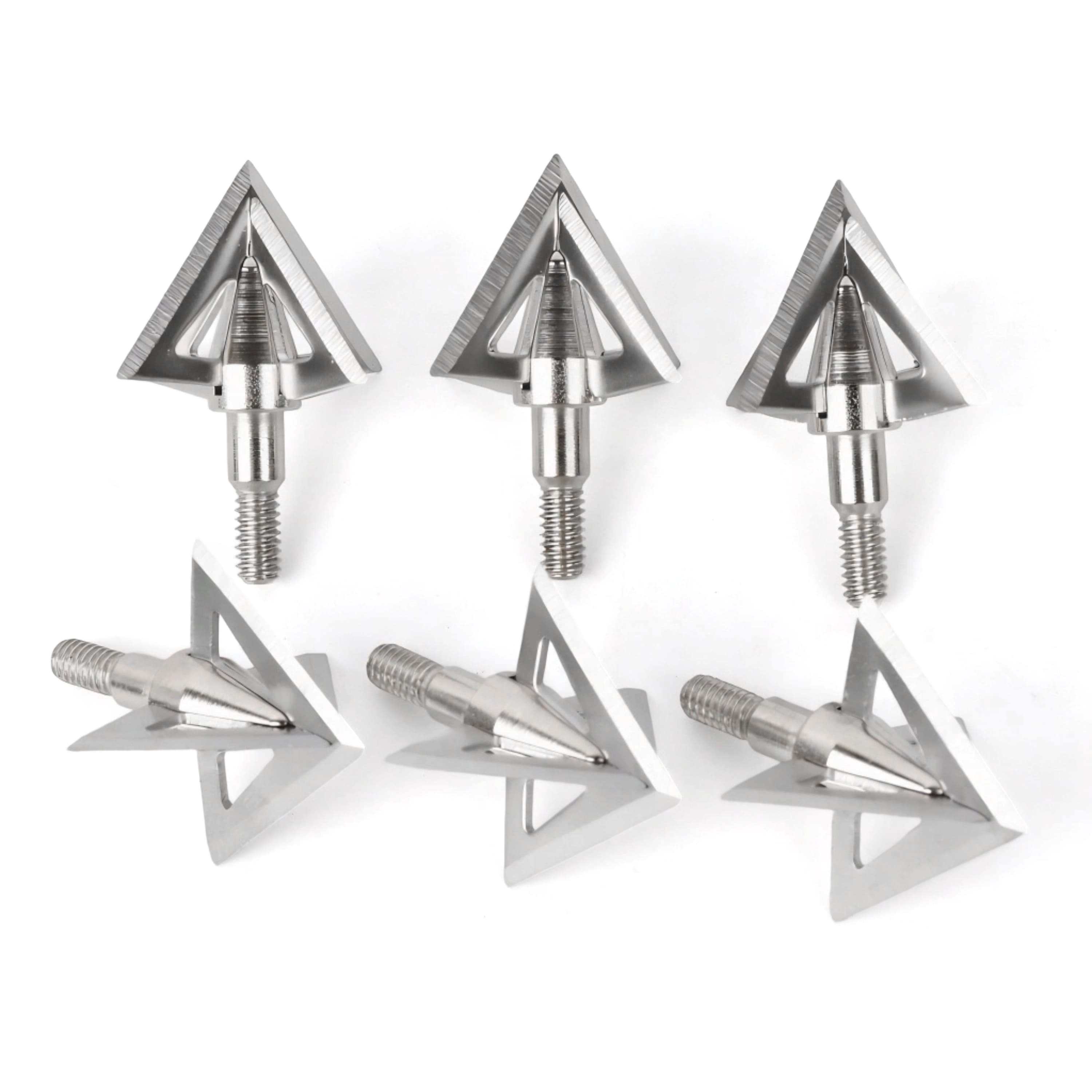 12X Archery Arrowhead 100gr Broadhead Screw-in Bow Hunting Shooting 