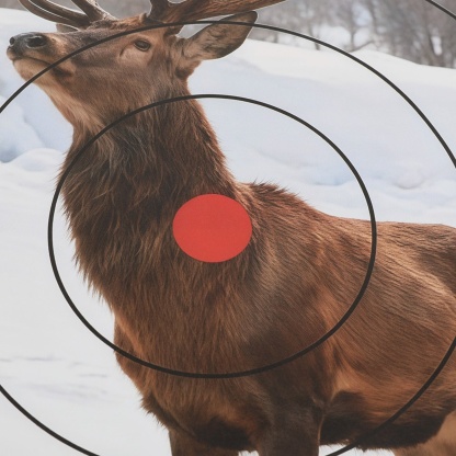 Archery Target Paper Face Animal Arrow Bow Shooting 40x40CM