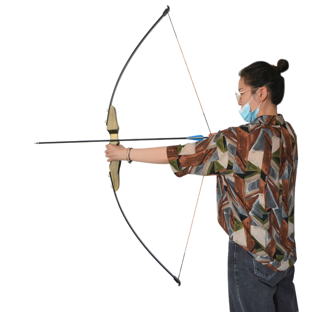 30/40lbs Straight Bow Takedown Archery Target Hunt Beginners