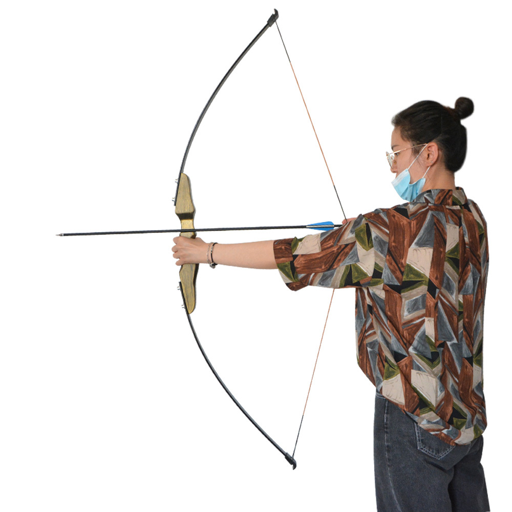 30/40lbs Straight Bow Takedown Archery Target Hunt Beginners
