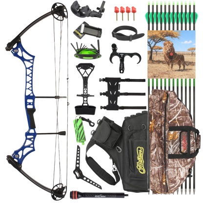 Compound Bow with Release Aid Dampener Bag Arm Guard Multi-color