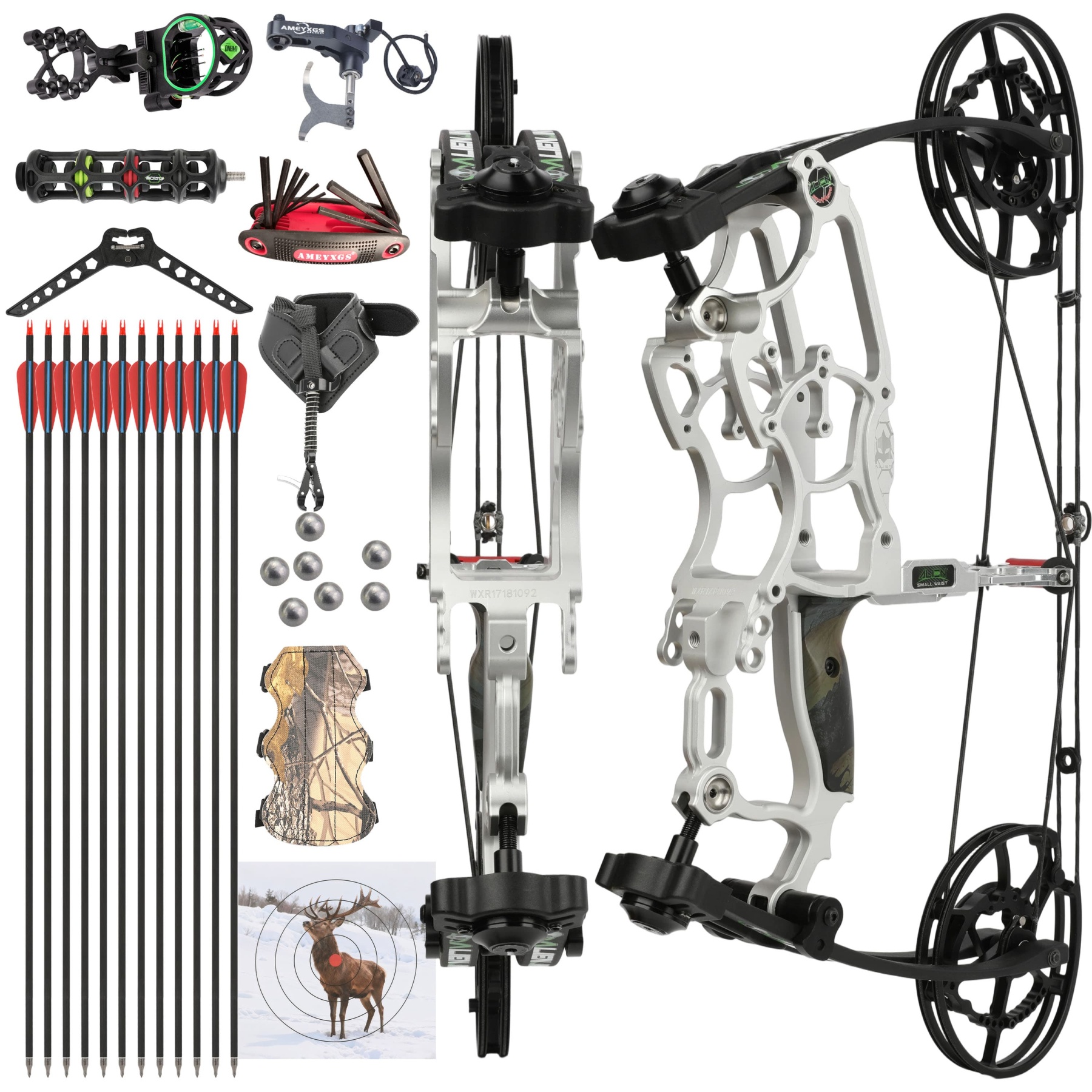Draw Weight 30-70LBS Dual Use Compound Bow Set Shooting For archery use 