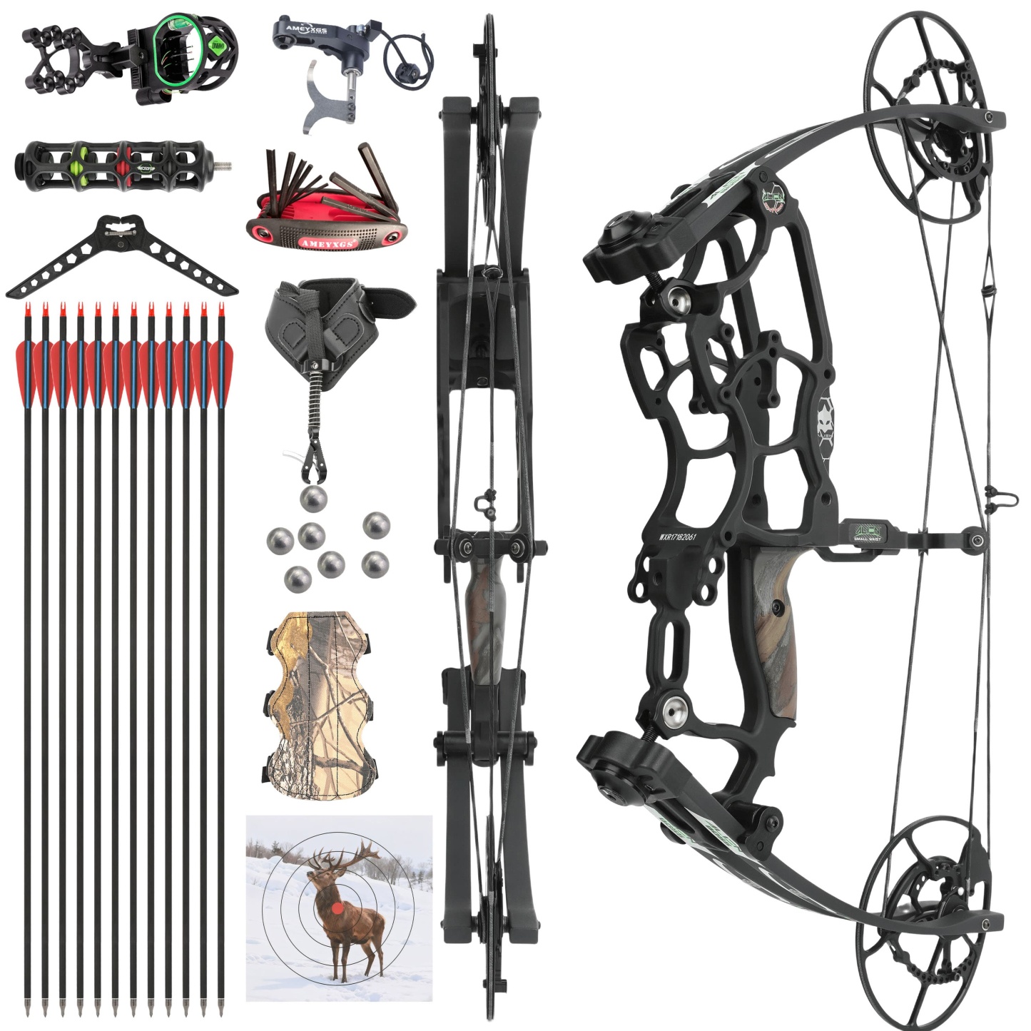 Draw Weight 30-70LBS Dual Use Compound Bow Set Shooting For archery use