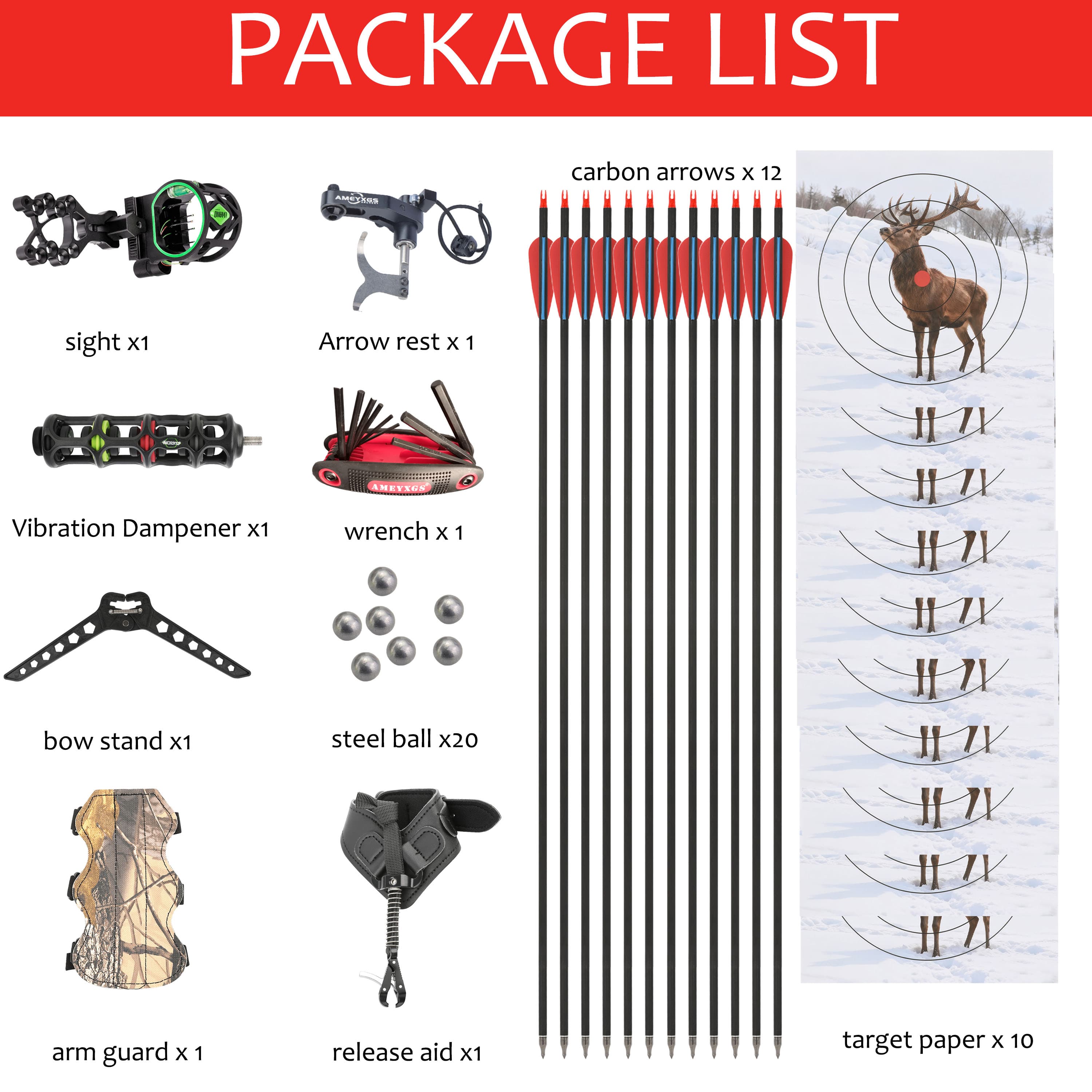 Draw Weight 30-70LBS Dual Use Compound Bow Set Shooting For archery use 