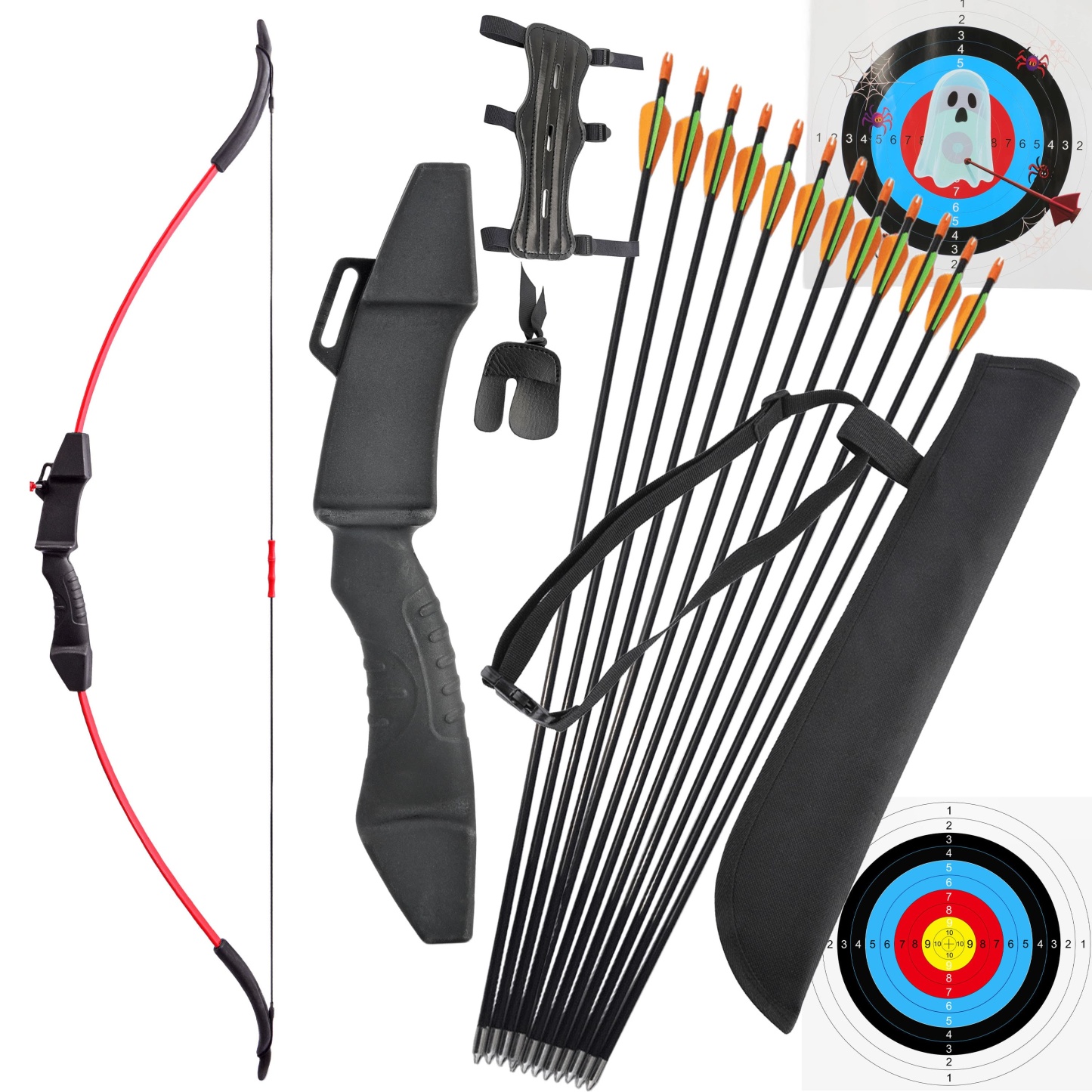 Children Archery Recurve Bow Shooting Gift 8-15lbs