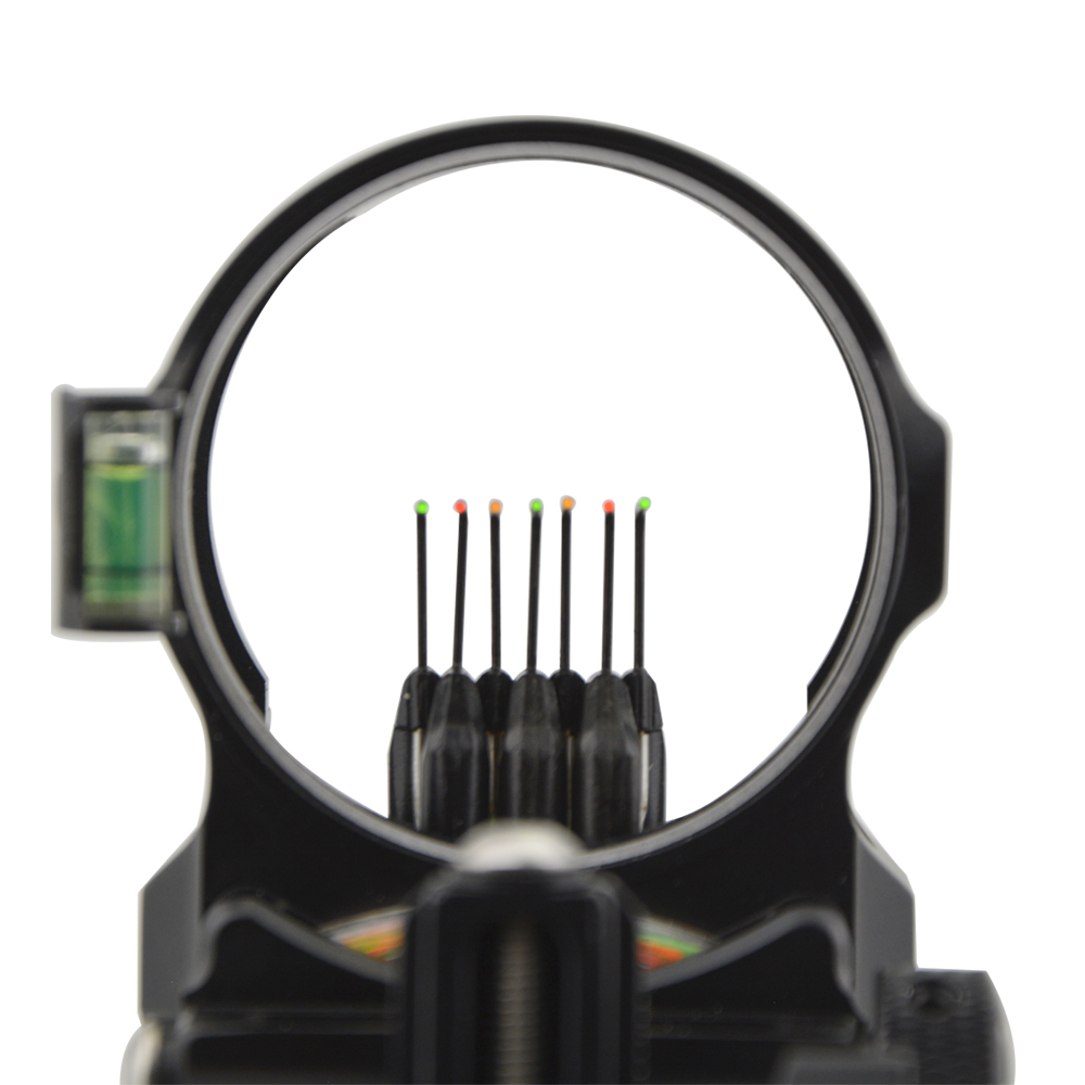 Vertex DB8170 7-Pin Sight with 0.019 Fiber Optic, Black Aluminum Alloy