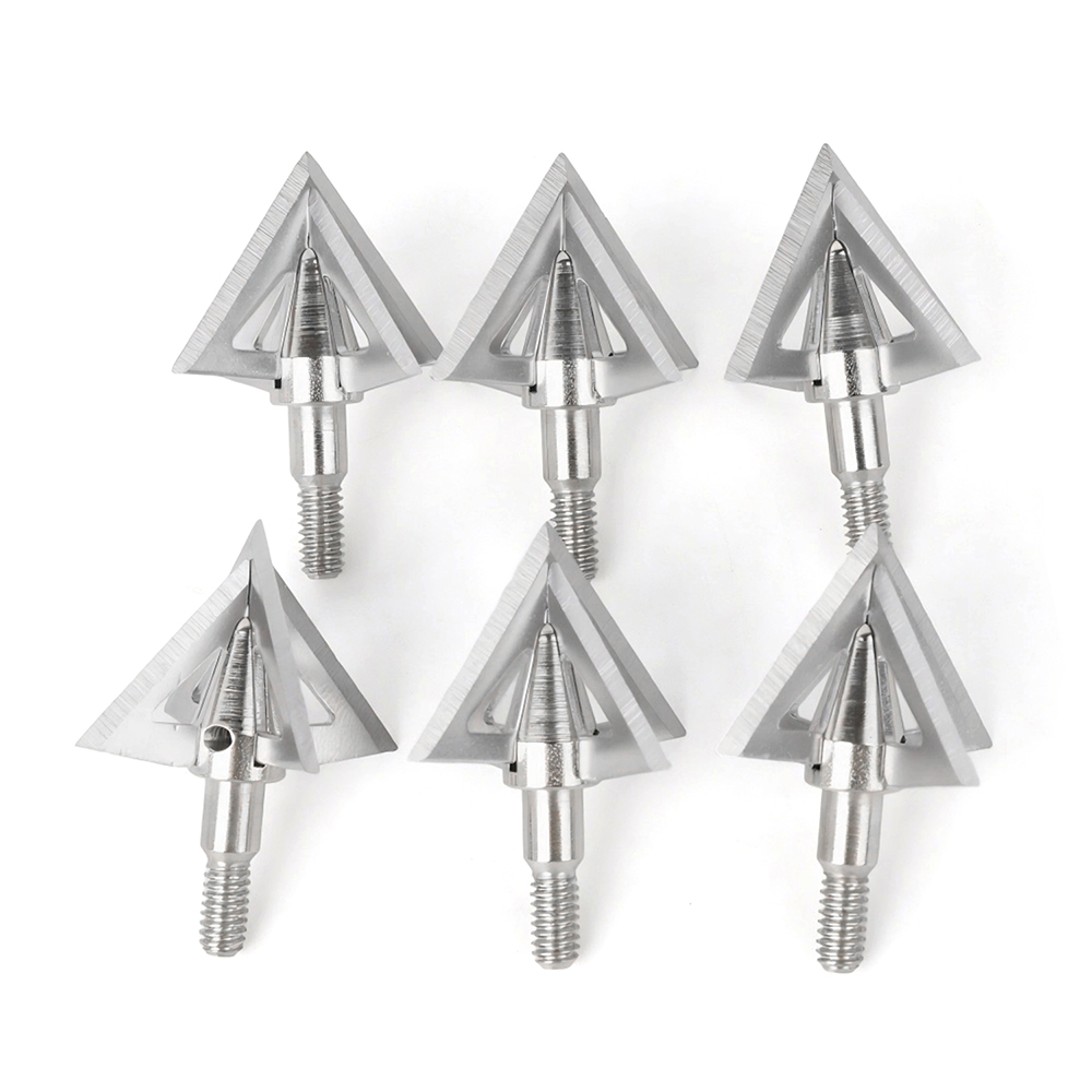 AME ARCHERY Cross Star 4-Blade Hunting Broadhead (12pcs)