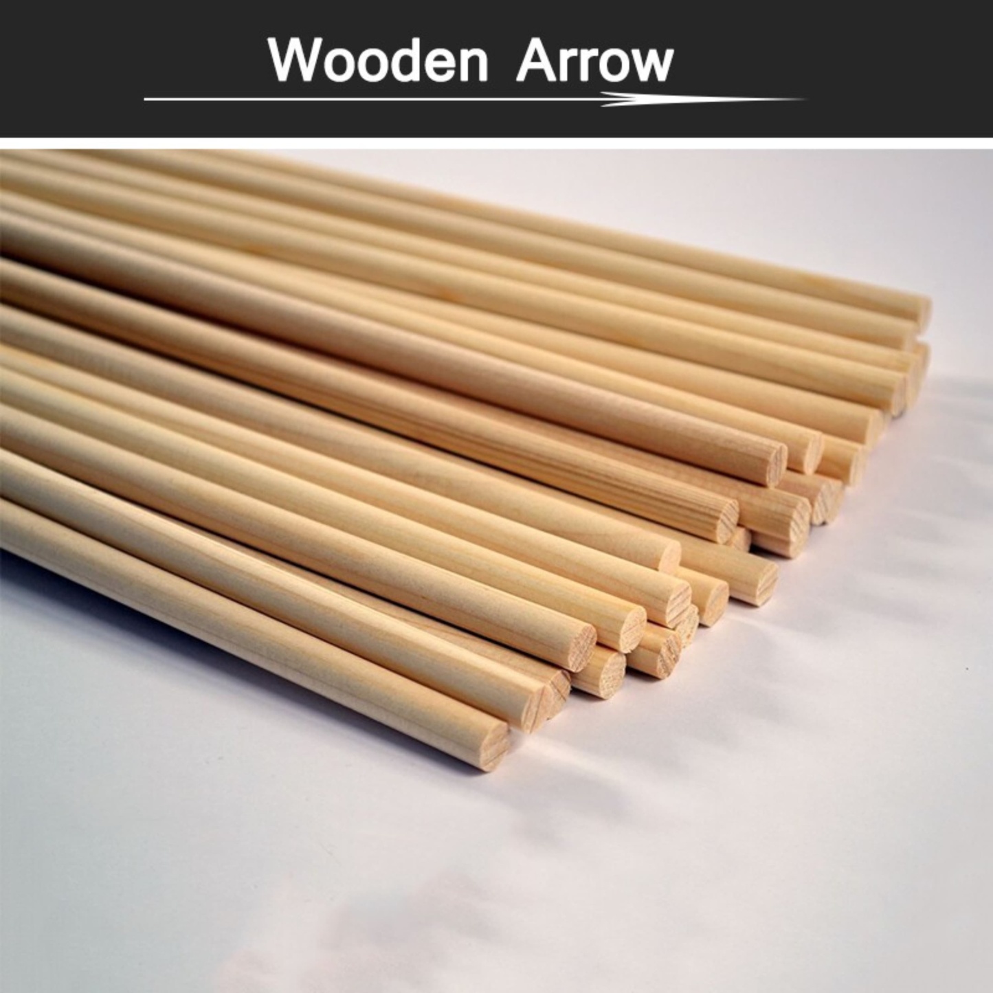Traditional Wooden Arrow Shaft Handmade OD8MM-9MM DIY Hunting Shoot