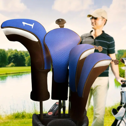Golf Hybrid Headcovers Club Head Cover Set Driver Fairway Tags Protection