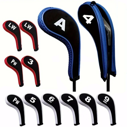  12X Golf Club Cover Set Driver Head Cover Long Neck Design