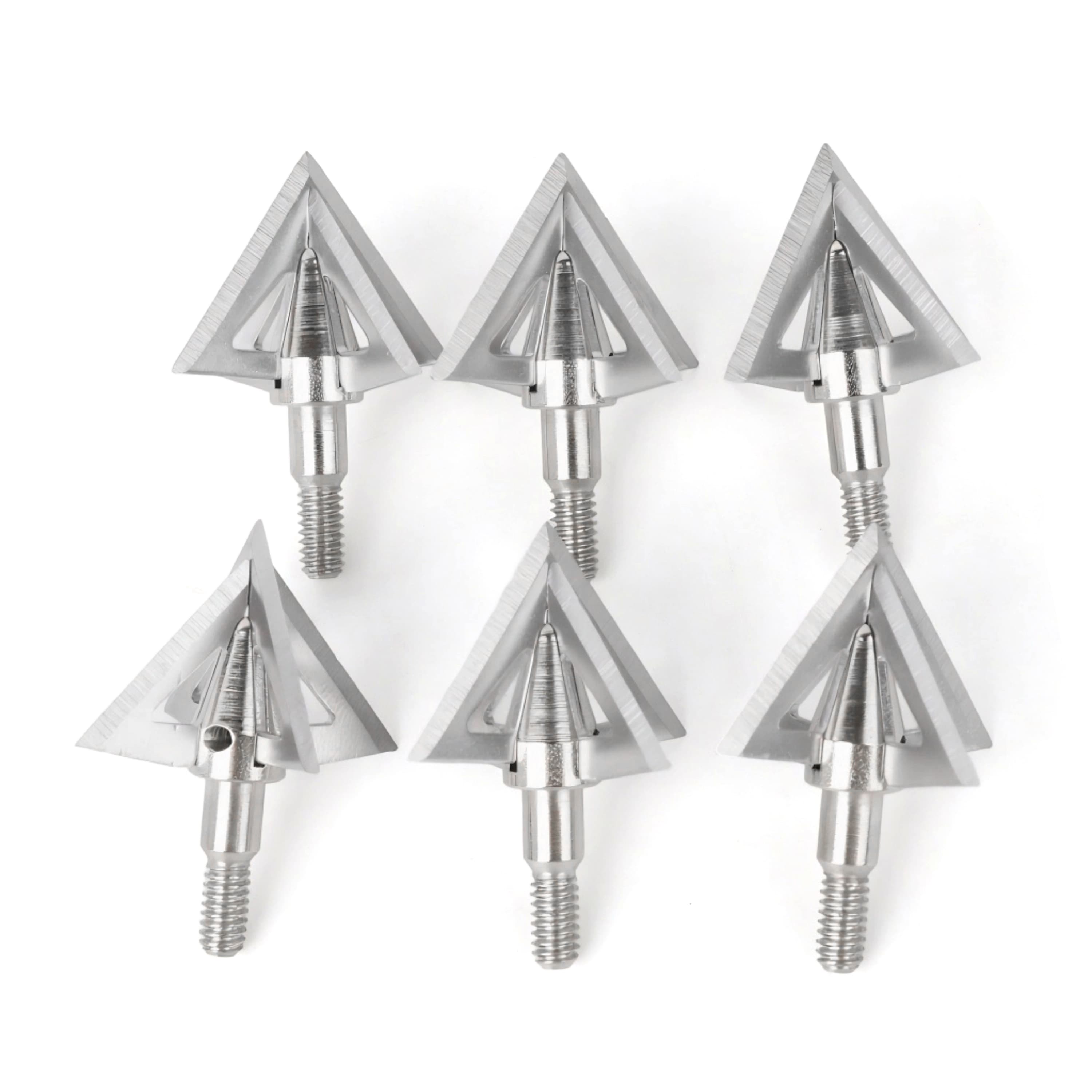 12X Archery Arrowhead 100gr Broadhead Screw-in Bow Hunting Shooting 