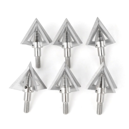 12X Archery Arrowhead 100gr Broadhead Screw-in Bow Hunting Shooting 