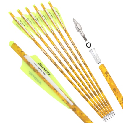 12X Archery Carbon Bolts Arrows 16" 18" Vanes Bow Hunting Shoot