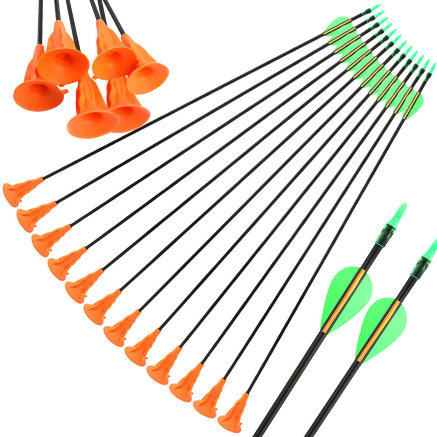 Children Archery Sucker Arrows Suction Cup Target Practice 12pcs