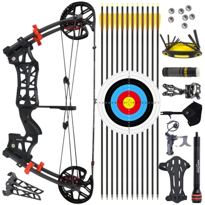30-60lbs Dual -ues Compound Bow RH/LH Archery Shooting