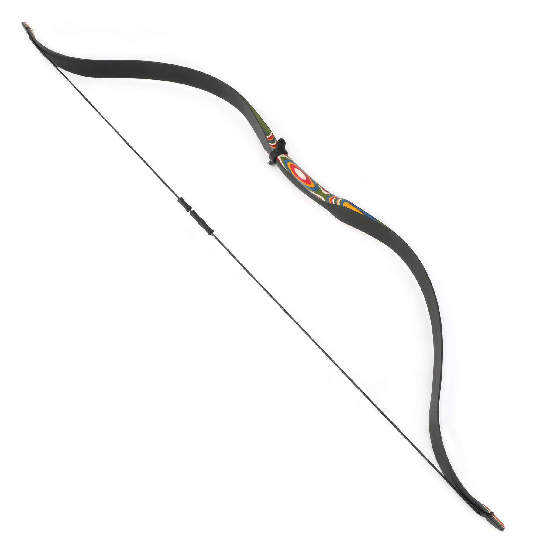 Youth Traditional Recurve Bow - 37" Lightweight Colorful Archery Bow 
