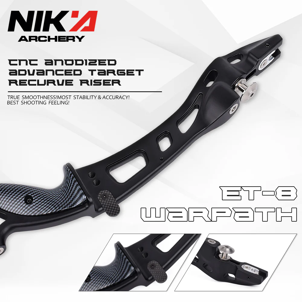 ET-8 WARPATH 25" ILF Aluminum Archery Riser RH/LH