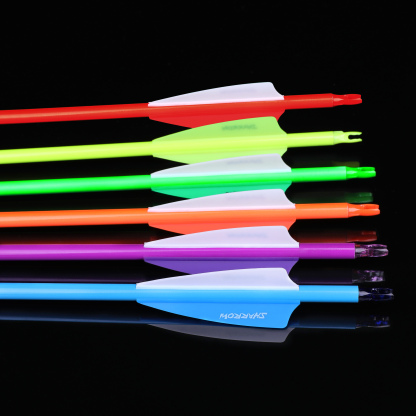 AME ARCHERY Carbon Arrows Rubber Vanes 12pcs