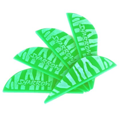 AME Archery Water Drop Zebra Print Rubber Feather – 2 Inch (50pcs)