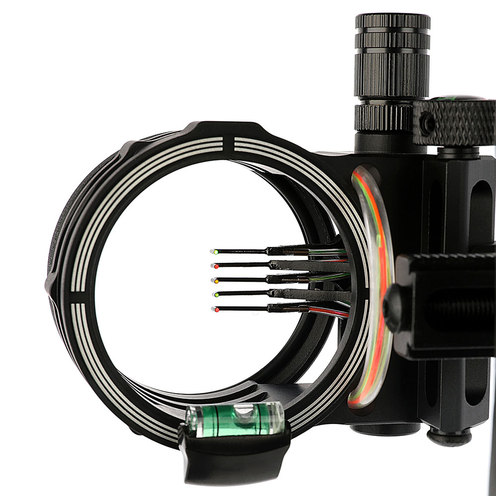 AME ARCHERY Alien 5-Pin Bow Sight - CNC Machined, Multi-Fine-Tuning, Short Version