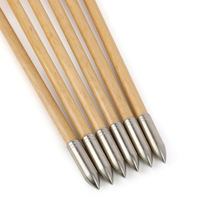 [Copy]AME ARCHERY 32" Traditional Wooden Arrow 8/9/10/11/12/13mm Turkey Feather(12pcs)