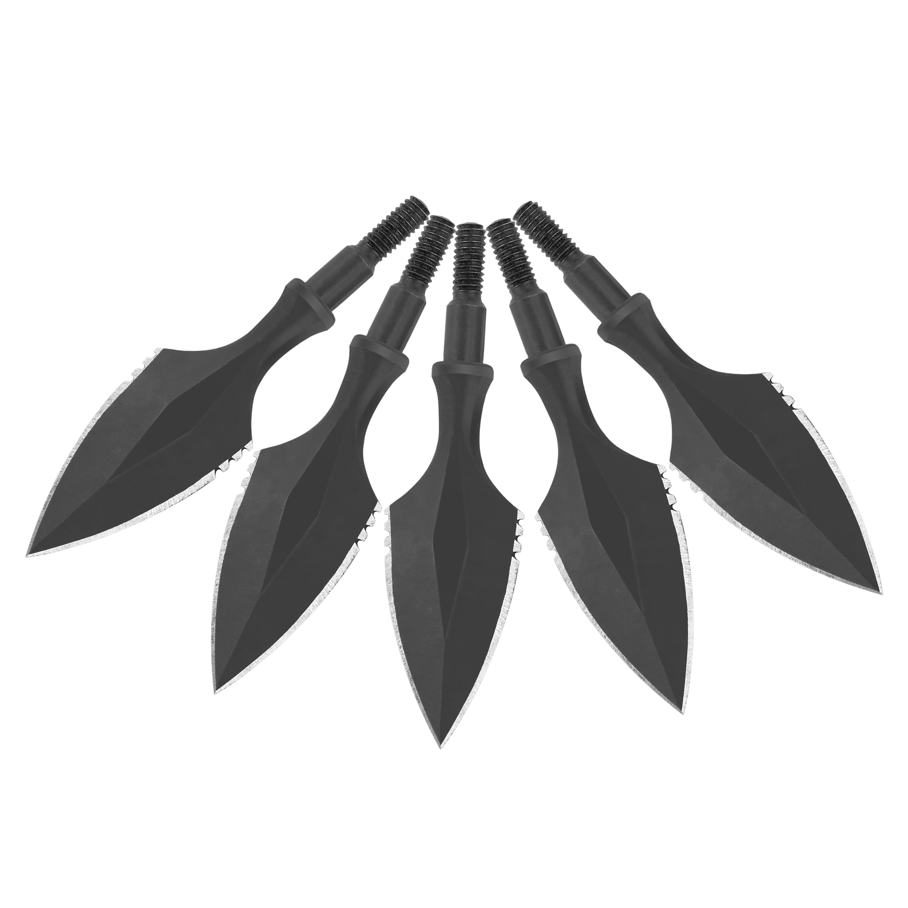 Traditional Archery Broadheads, 200 Grain, High Carbon Steel, 6pcs, 0.68" Cutting Diameter