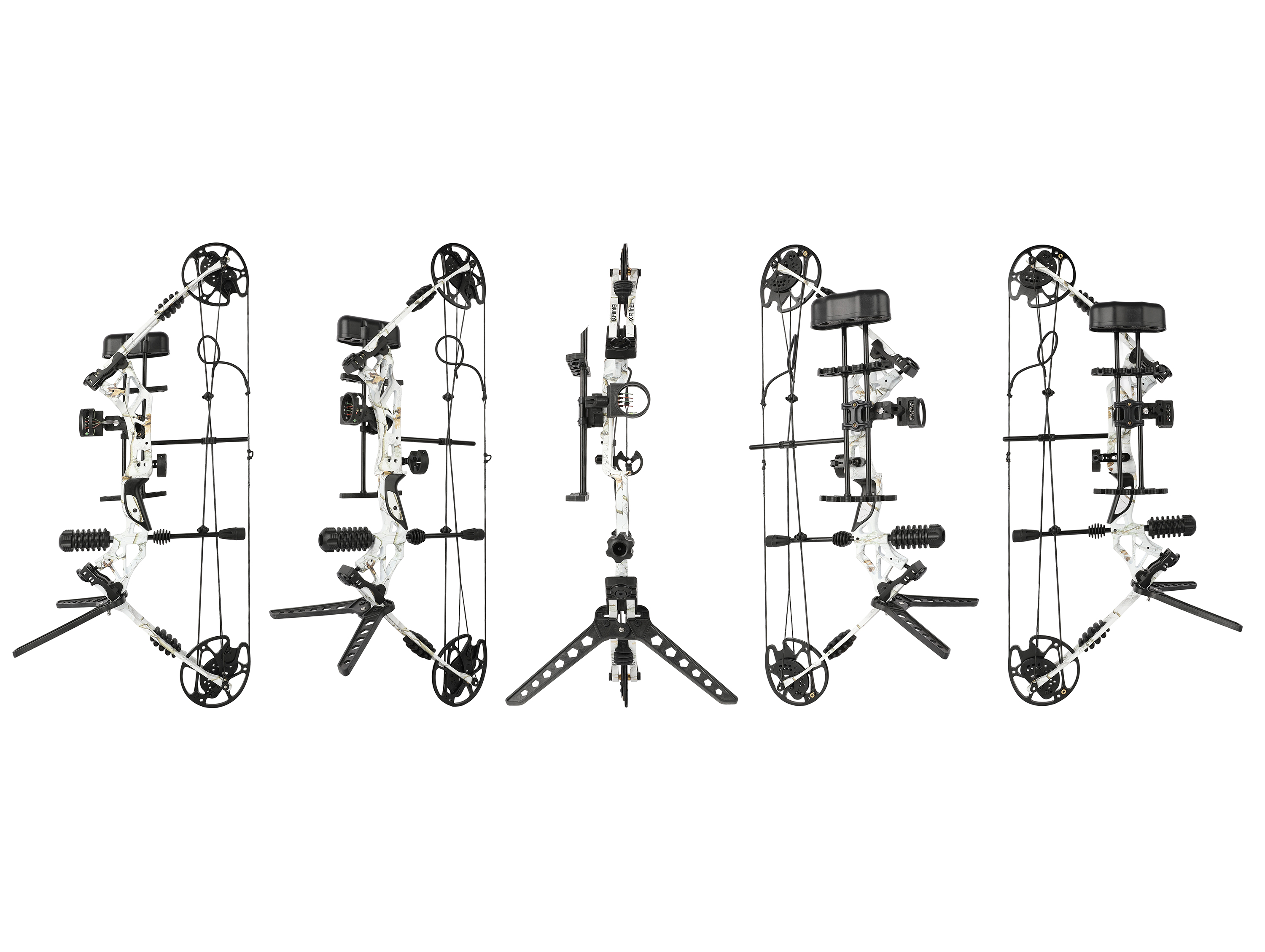 Kamei Han Snow Camo Compound Bow Set