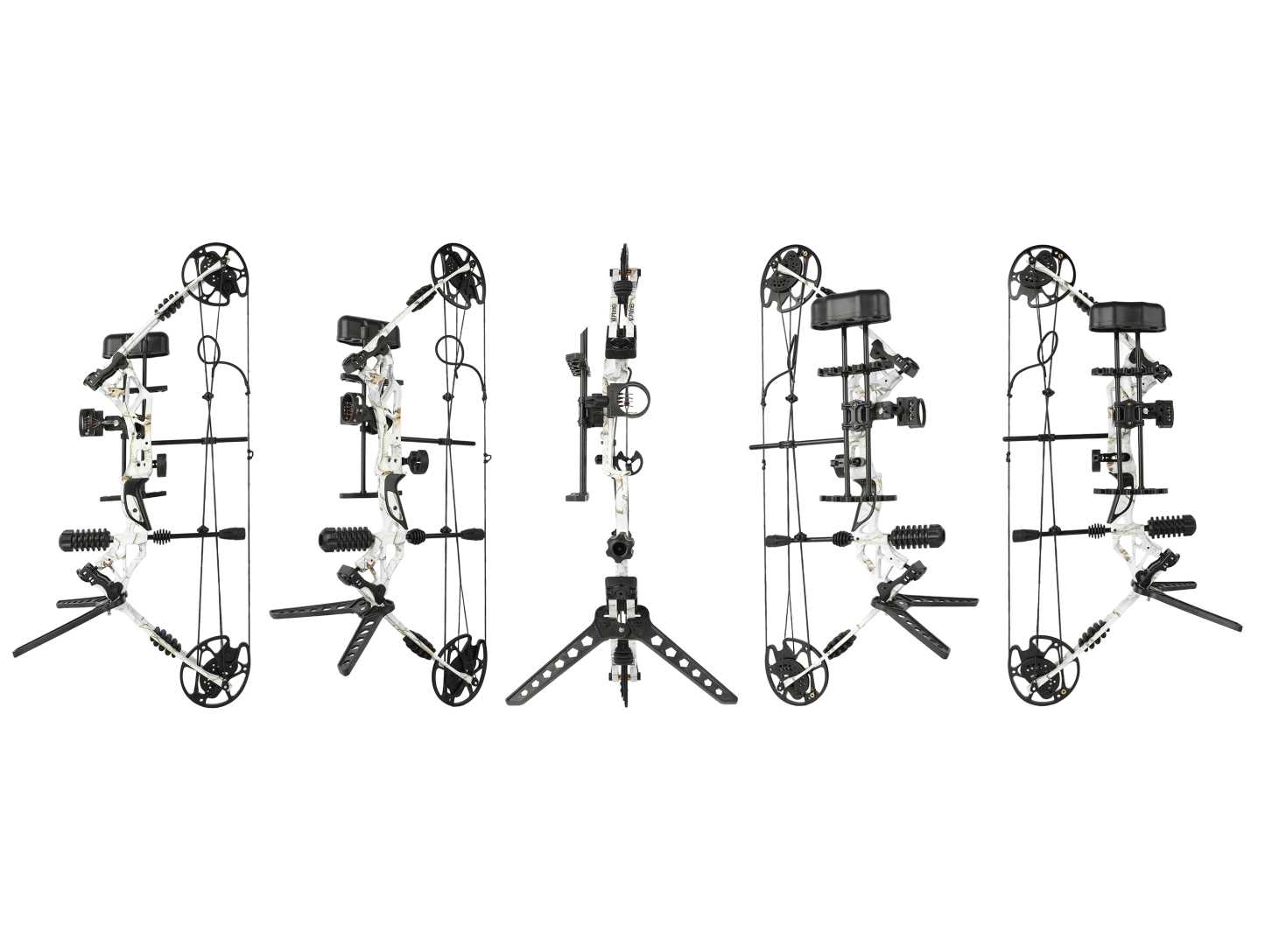 Kamei Han Snow Camo Compound Bow Set