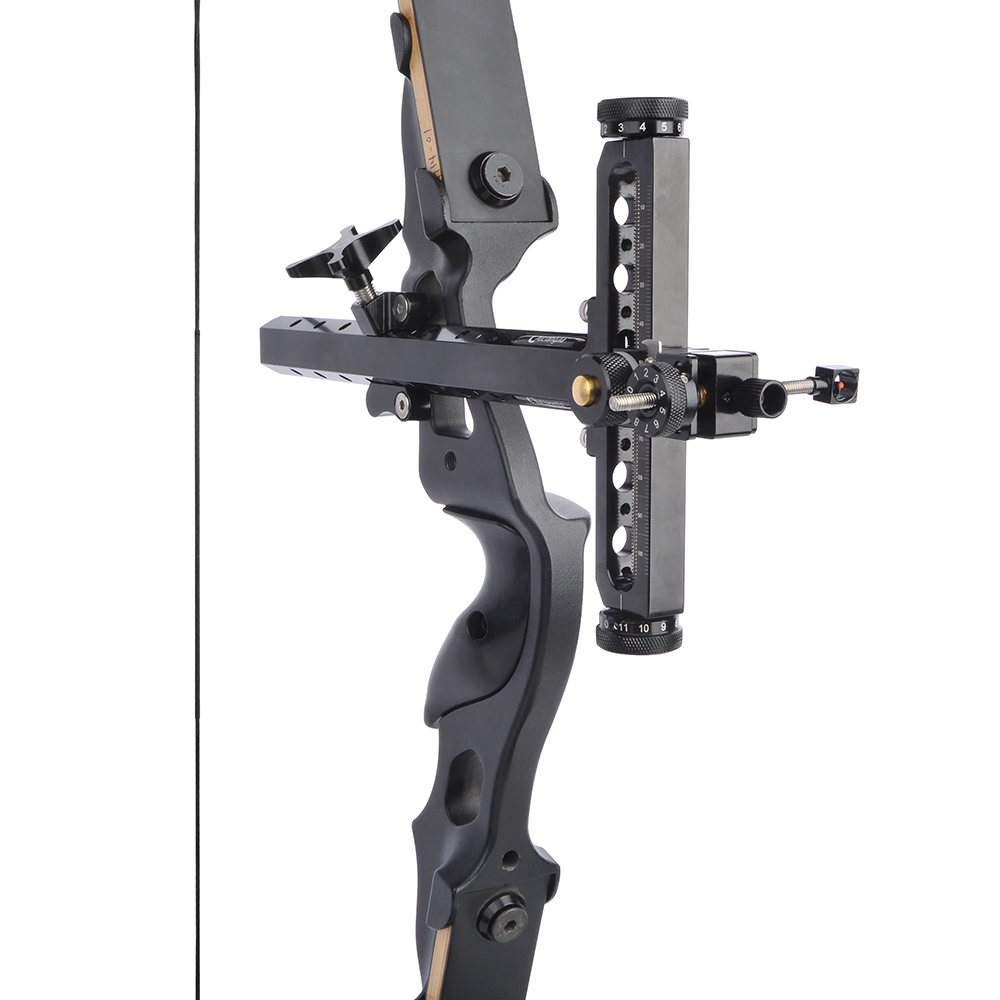 AME ARCHERY AKT-QT517B Sight Adjustable Recurve Bow Sight (Competition Grade)