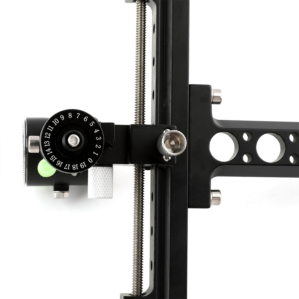 TP8510 Compound Bow Sight - Adjustable, CNC Machined, with Micro-Adjustable Fiber Optic